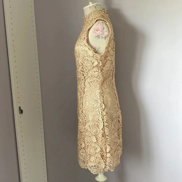 Gracia nude/tan mini dress size Medium NWT - Picture 3 of 15